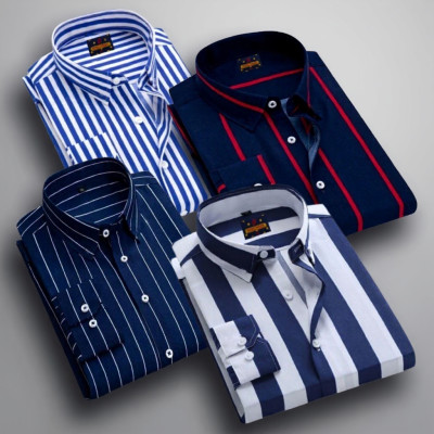 Full sleeve print shirt 4pac combo